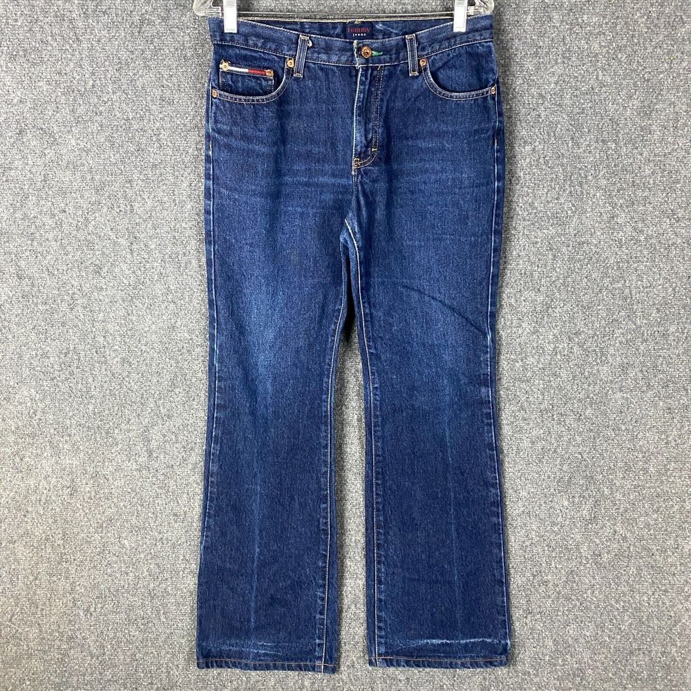 Tommy Jeans Women's 11/34 Denim Adults Mid Rise Distressed